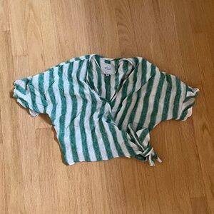 Rails Cropped Wrap Top